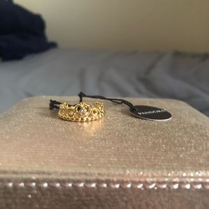 princess tiara crown ring